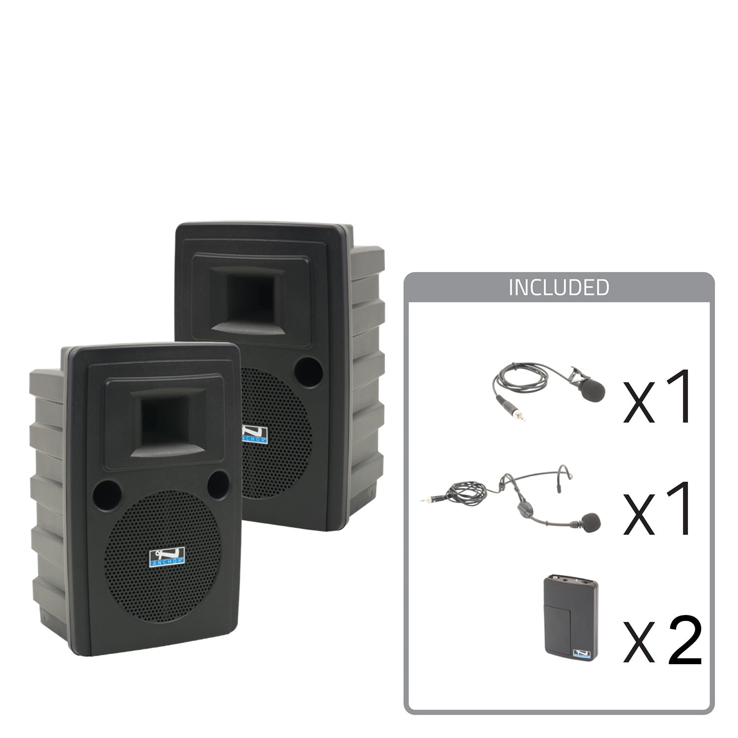 Anchor Audio Liberty 2 COMP2 - Portable PA Package with Wireless Headset / Lapel Microphone