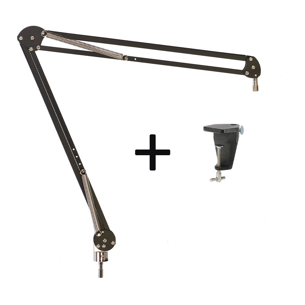 OC White 14295-C-B - ProBoom Elite 29-Inch Mic Arm w/Clamp (Carbon Black)