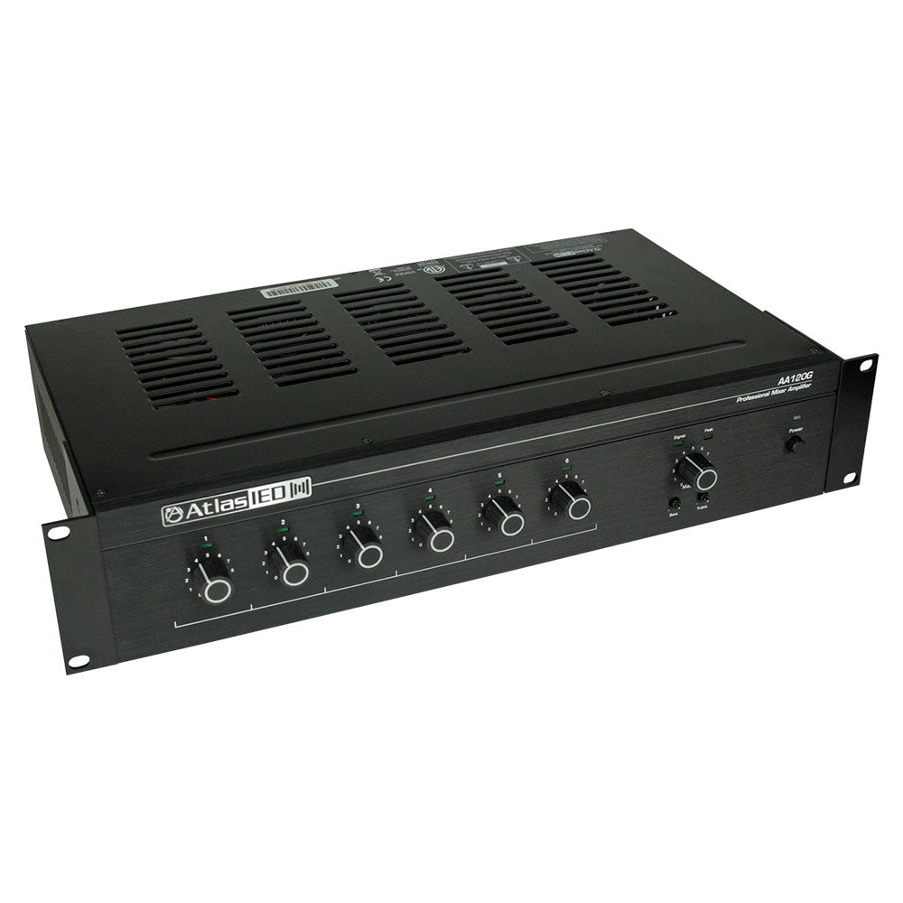 AtlasIED AA120G - 6-Input 120-Way Multi-Load Mixer Amplifier