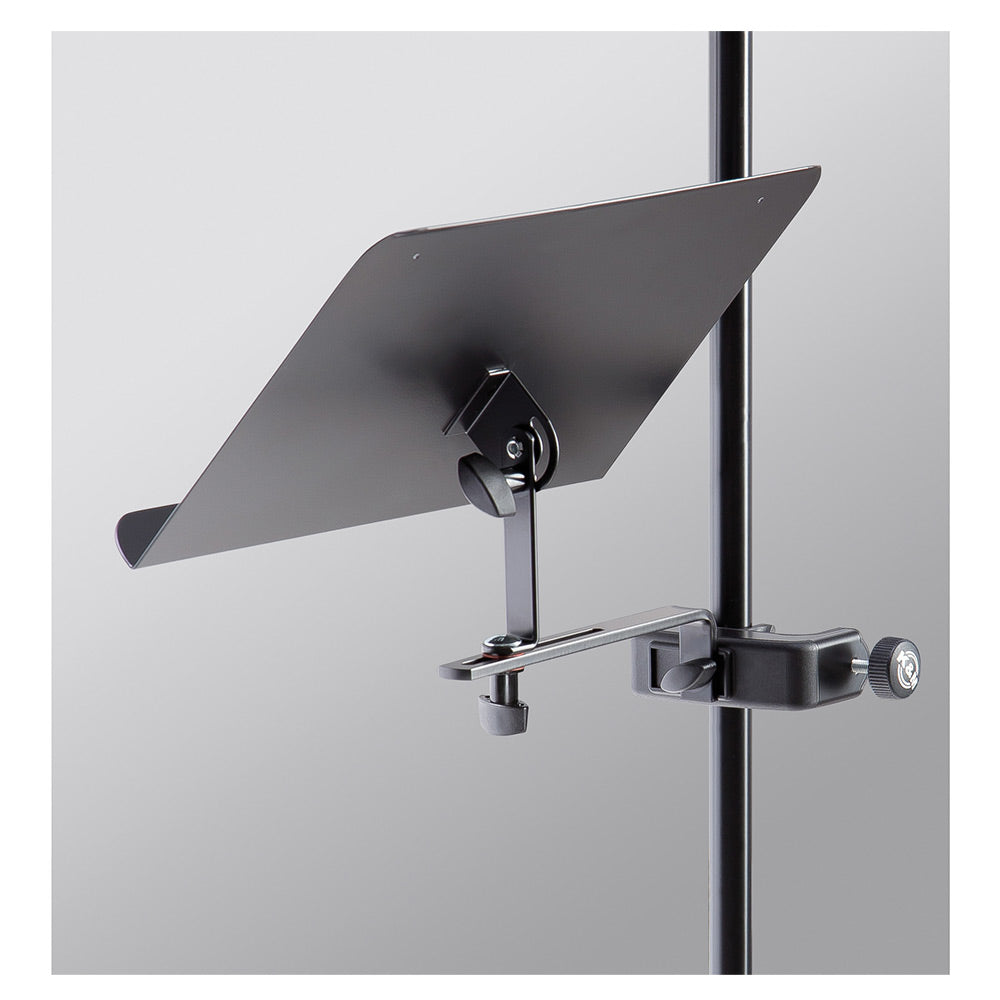 K + M 11510 Sheet Music/Document Holder for Microphone Stands (Black)