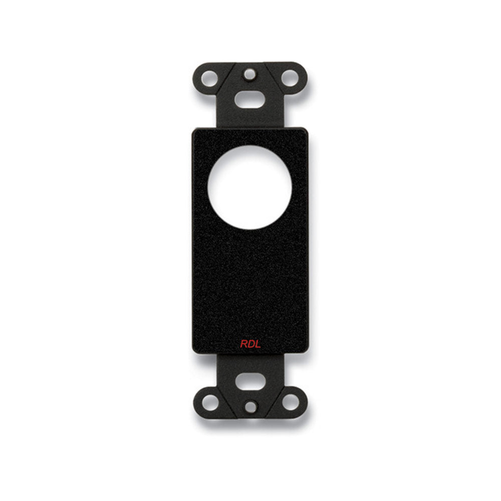 RDL DB-D1T Single Plate for Standard and Specialty Connectors (Black) - Custom Engraving Option