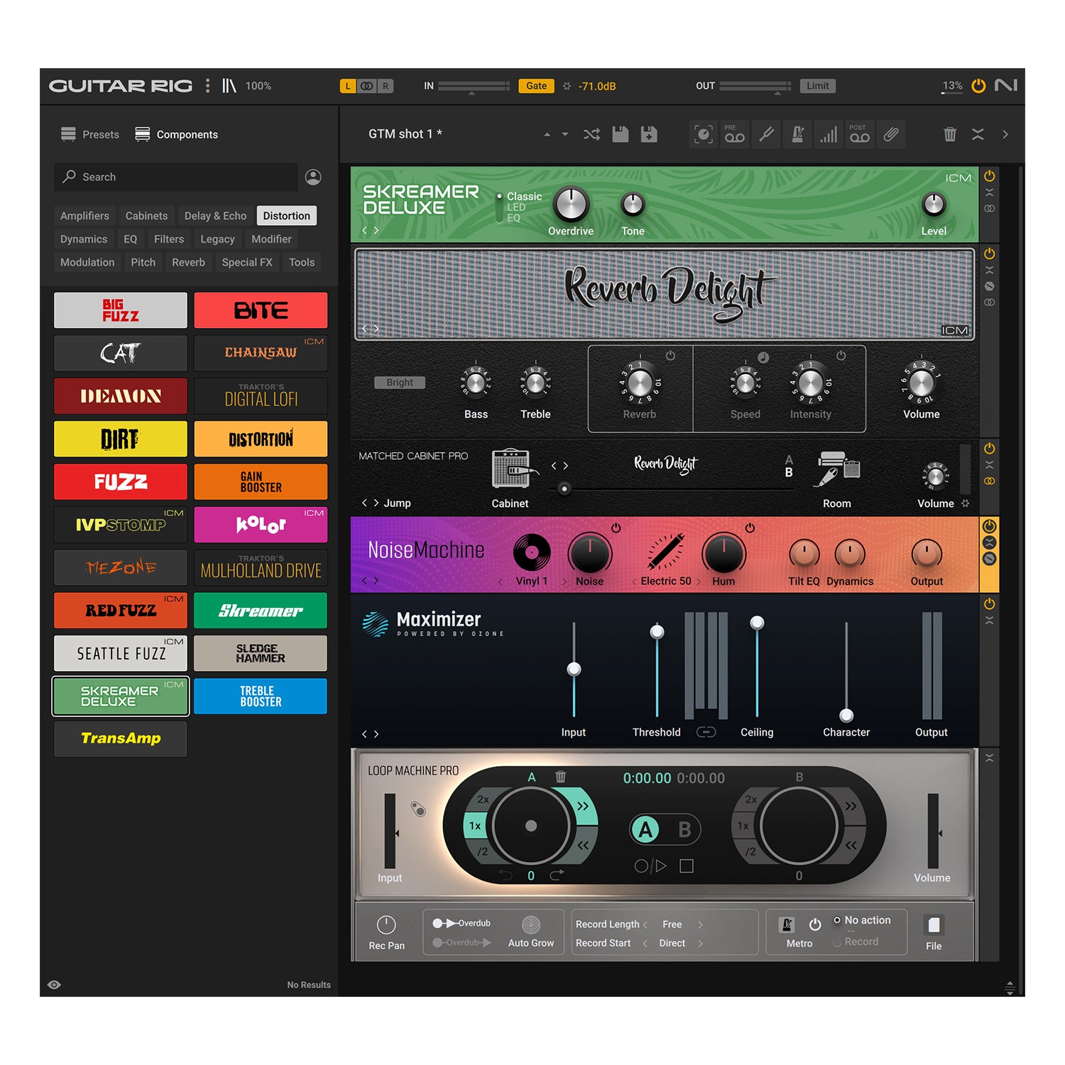 Native Instruments Guitar Rig 7 Pro - Creative Instrument Effects Suite (Upgrade from LE)