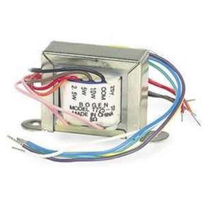 Bogen T72510 Line Matching Transformer - 25/70V to 8 Ohm 10, 5, 2.5, 1-1/2 and 5/8 Watt