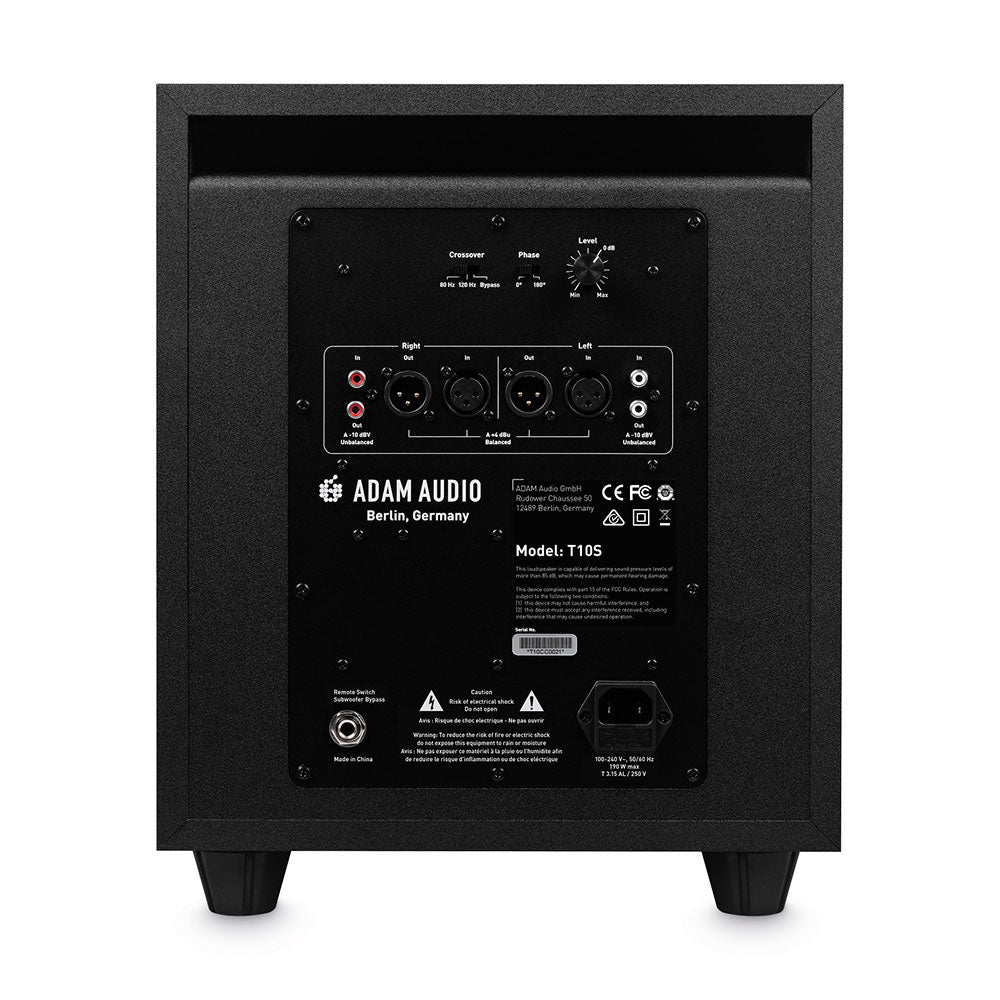 ADAM Audio T10S Active 10-Inch Studio Subwoofer