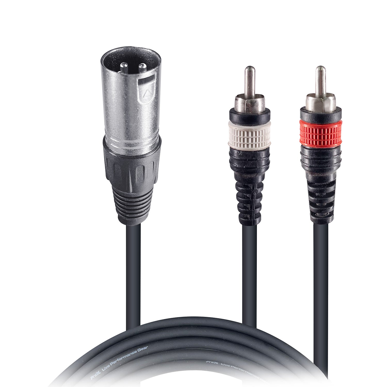 ProX XC-XMYRCA03 3' Ft Premium XLR Female to Dual RCA Splitter Duplicator Lead Y-Cable