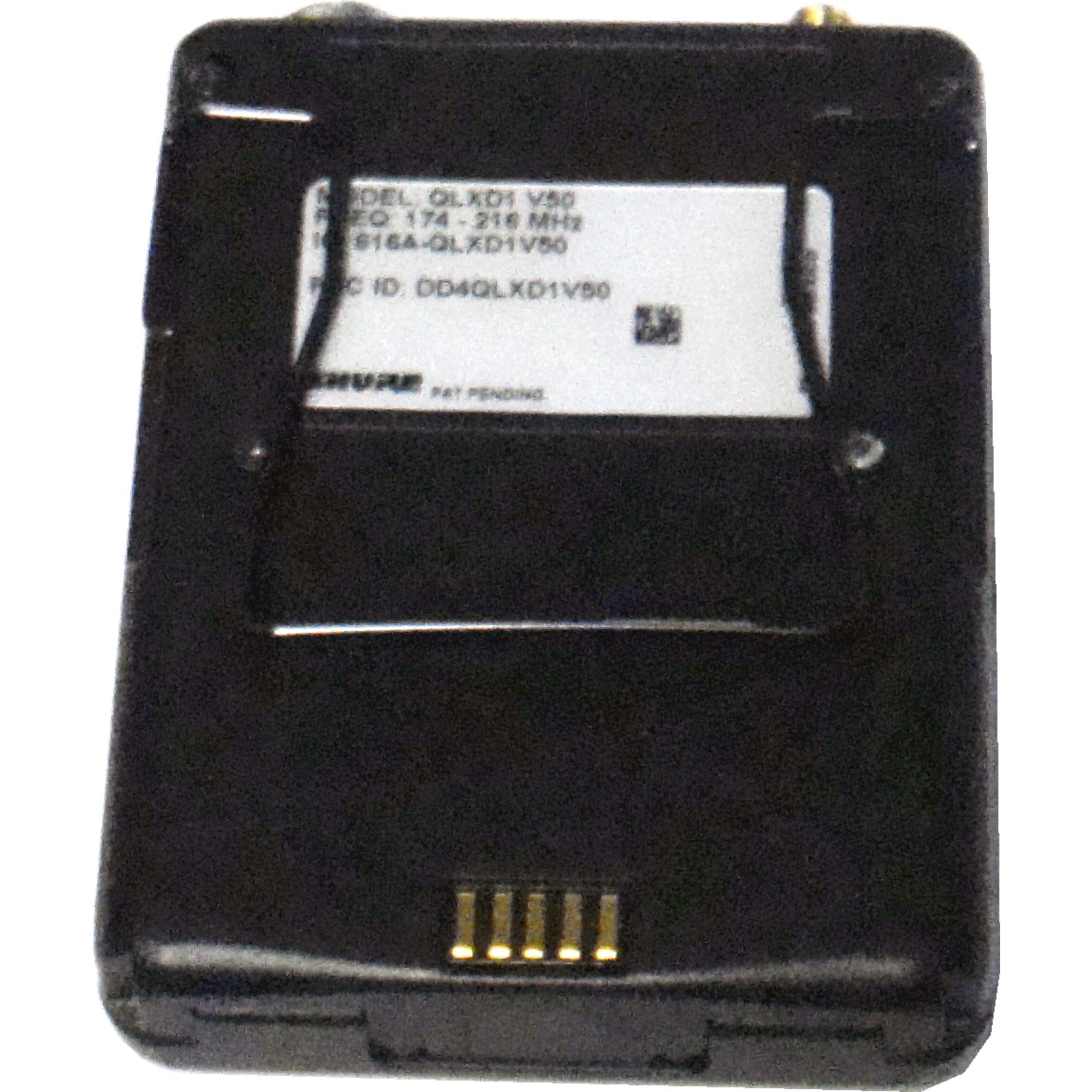 Shure QLXD1 Wireless Bodypack Transmitter (V50 Band - 174-216 MHz) - B-Stock 3