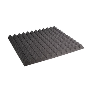 Auralex 2" StudioFoam Pyramid - 2x2 Foot Absorption Panel (Charcoal / Box of 12)