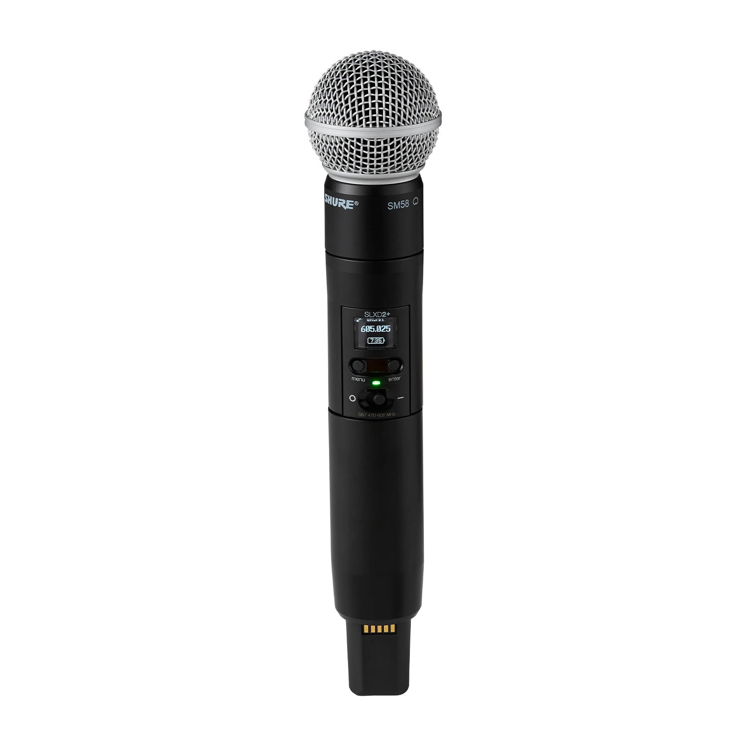 Shure SLXD2+/58 - Handheld Wireless Transmitter with SM58 (G57 Band/470-616 MHz)