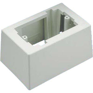 Panduit JB1DWH-A Single Gang One-Piece Deep Outlet Box with Adhesive Backing for LD Raceway