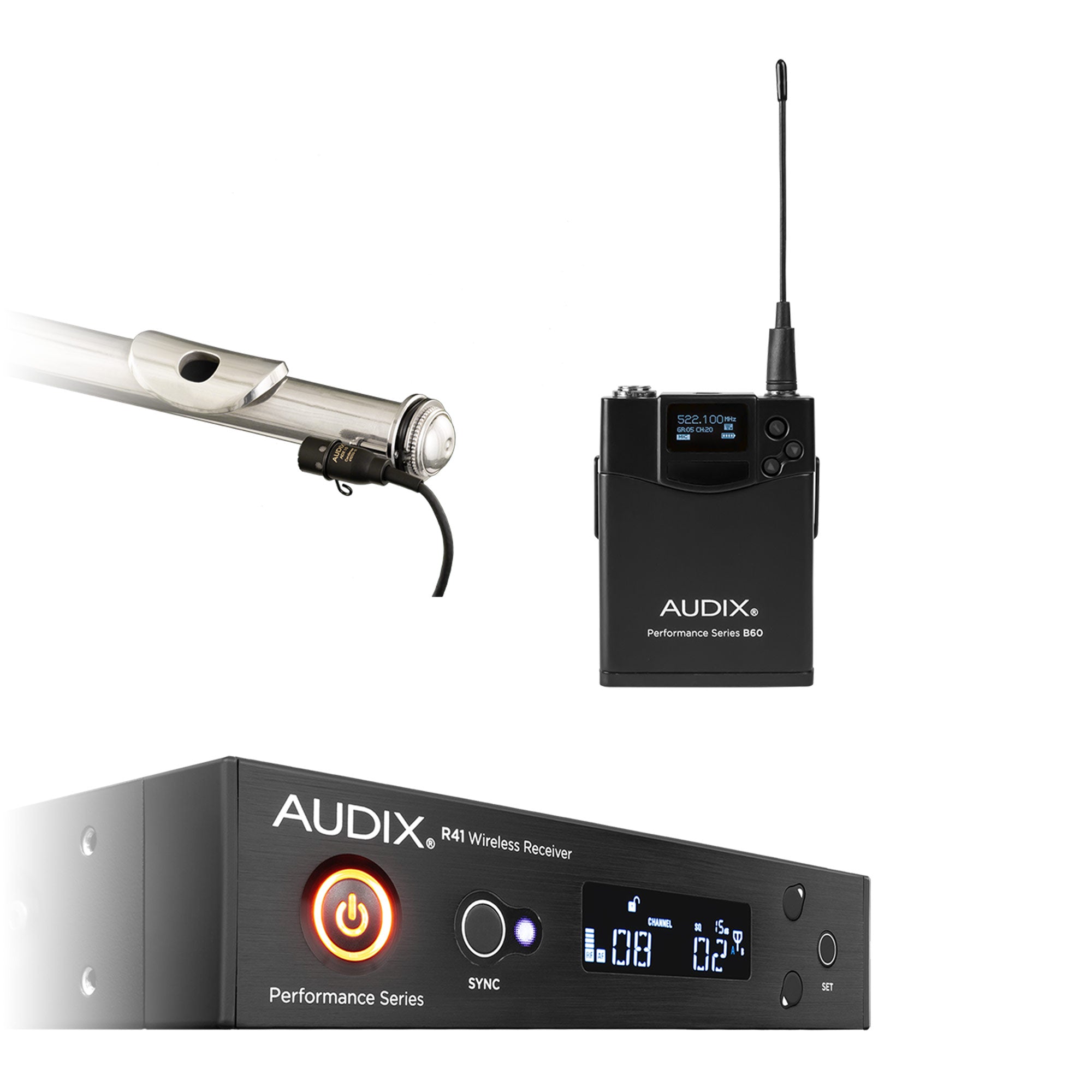 Audix AP41 FLUTE Wind Instrument Wireless System (B Band / 554-586 MHz)
