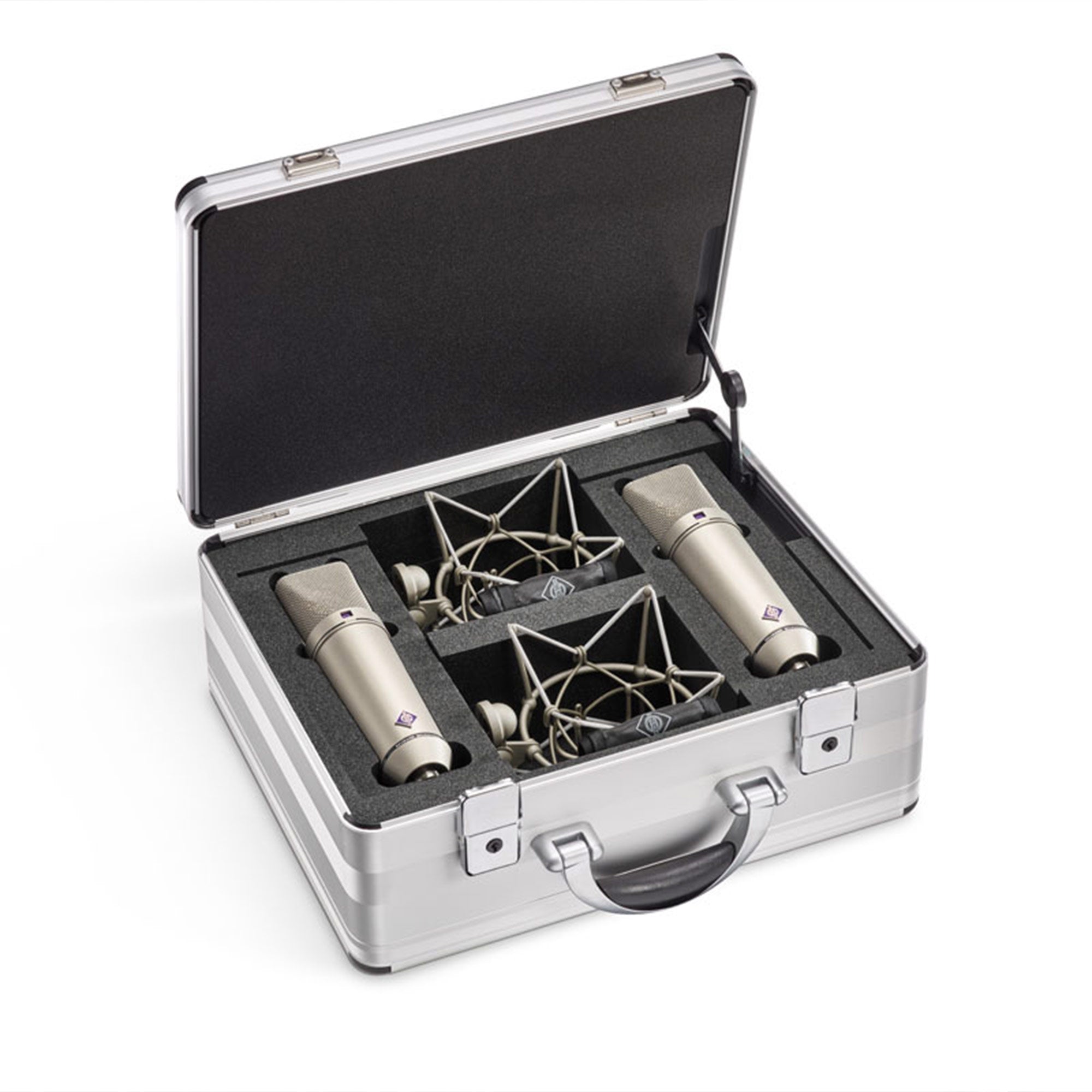Neumann U 87 Ai Matched Stereo Pair Condenser Microphones (Nickel)