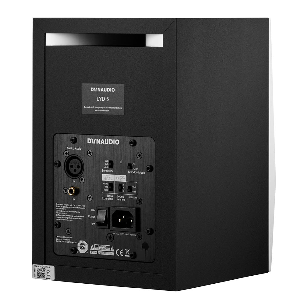 Dynaudio LYD 5 Active 5-Inch Nearfield Studio Monitor (White/Single)