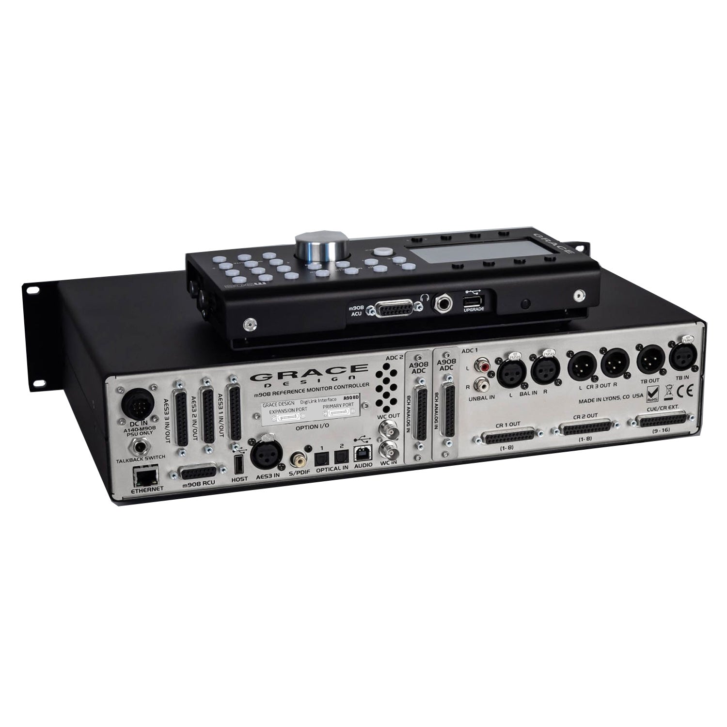 Grace Design m908 - Surround Sound Monitor Controller (DigiLink / ADC-1 / ADC-2 Options)