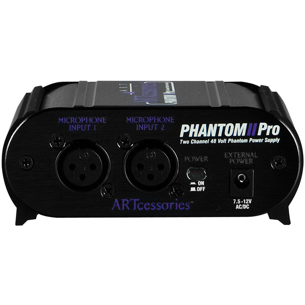 ART PHANTOM II PRO Dual Channel Phantom Power Supply