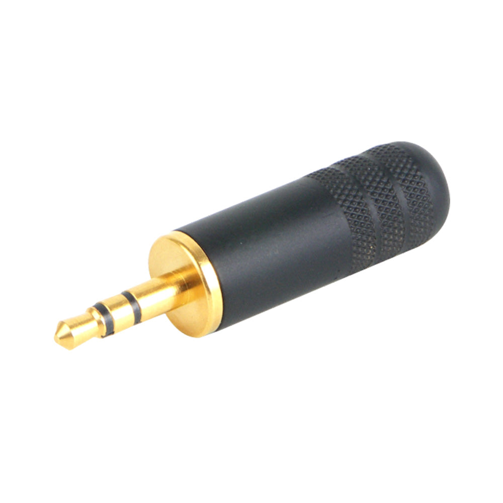Switchcraft 35HDBAU Stereo 3.5mm Cable Mount Plug (Black/Gold)