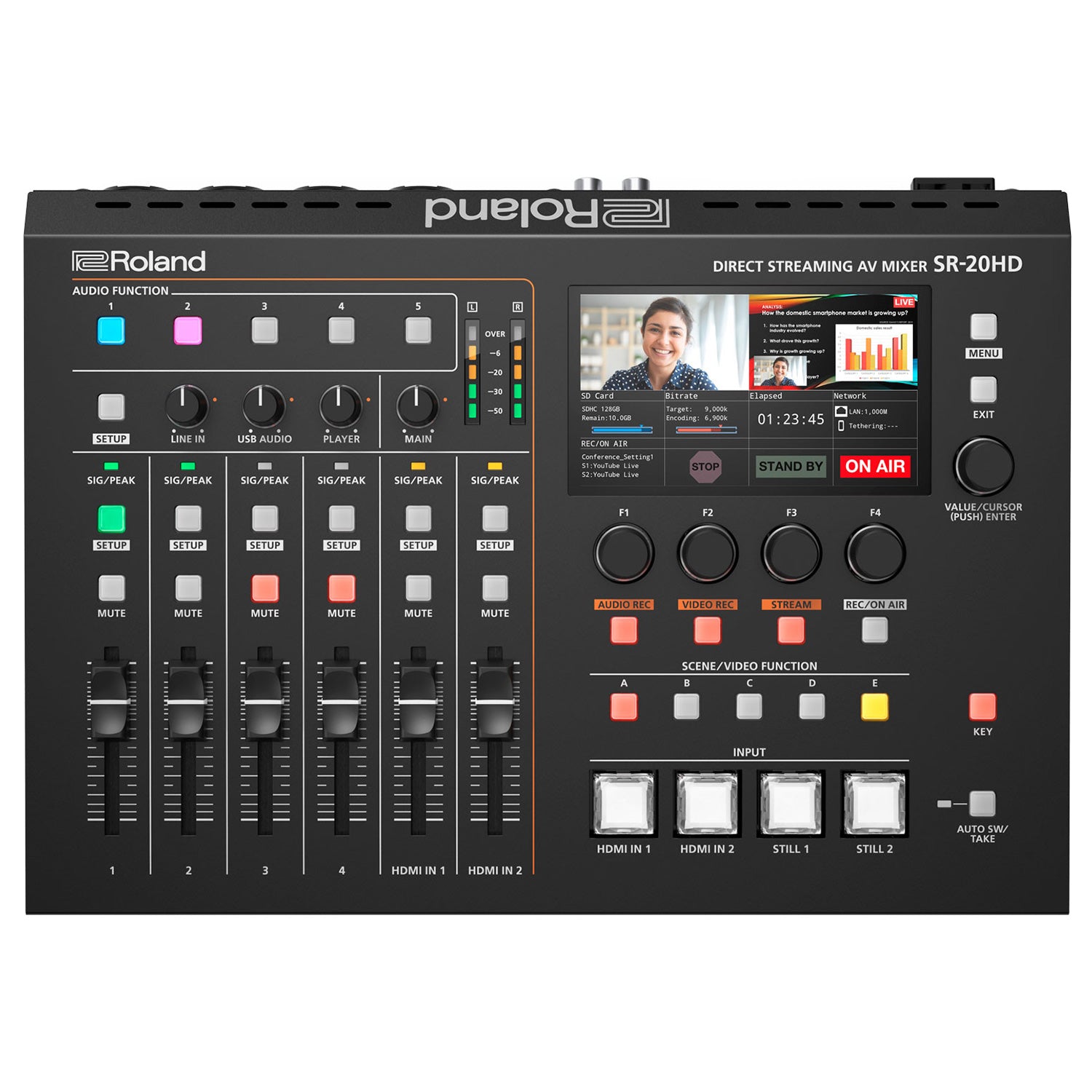 Roland SR-20HD - Direct Streaming AV Mixer with Onboard Recording