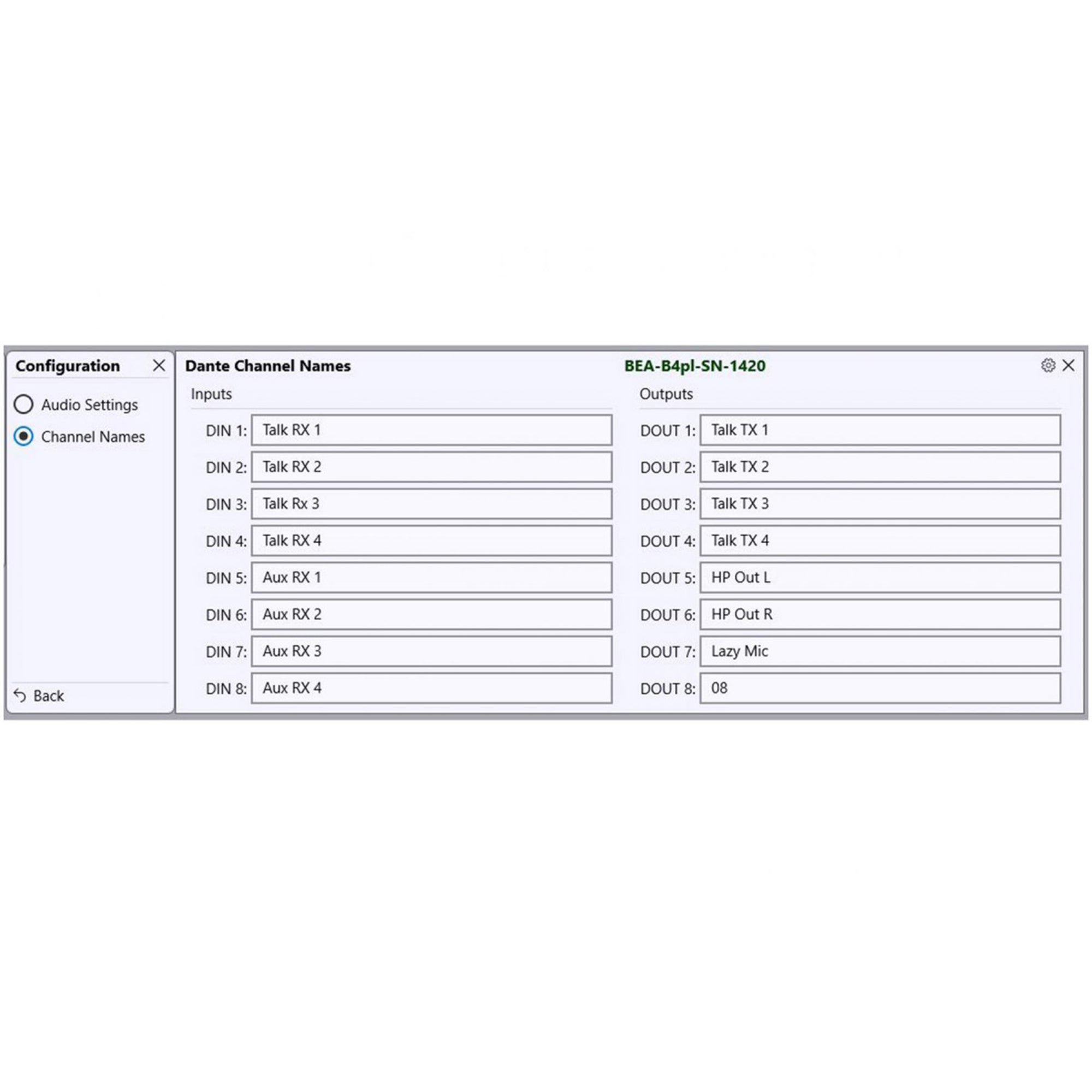 Glensound Beatrice B4 Plus - Dante / AES67 Intercom Beltpack with IFB (3-Pin XLR Female)