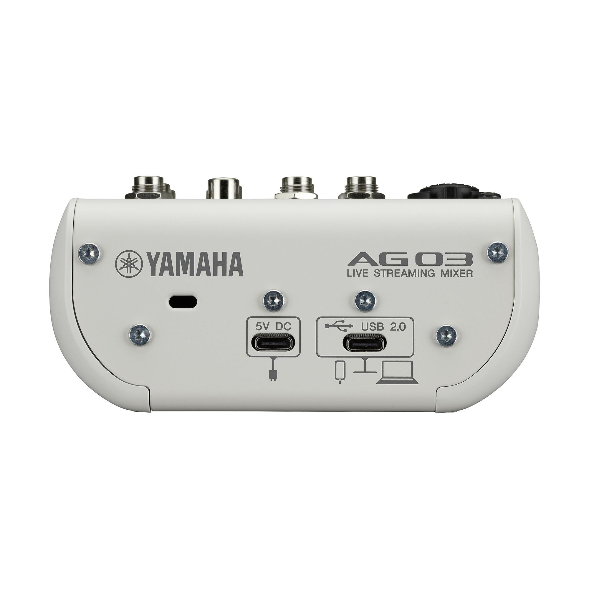 Yamaha AG03MK2 - 3-Channel Mixer for Podcasting and Streaming (White)