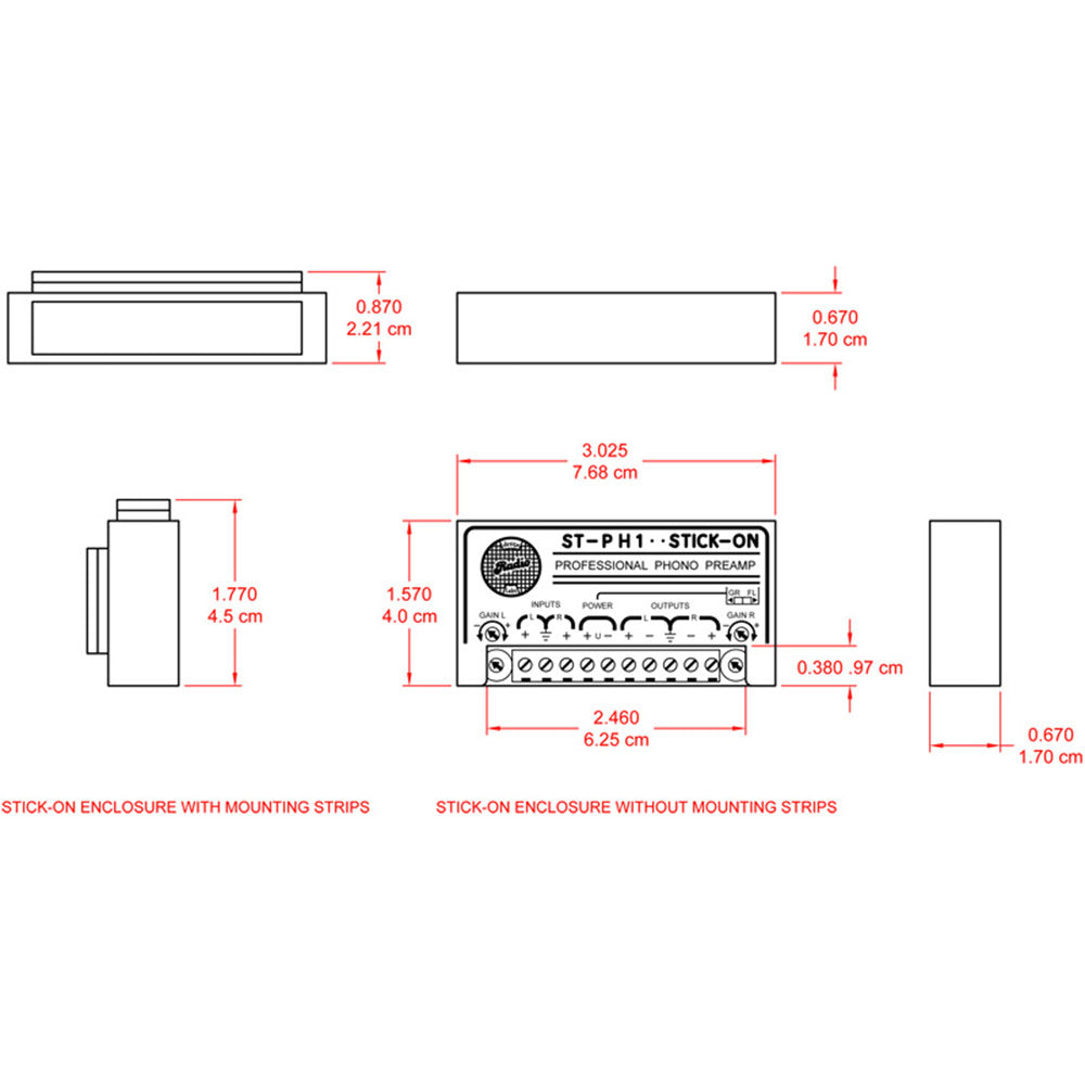 RDL ST-PH1 Stereo Phono Preamplifier