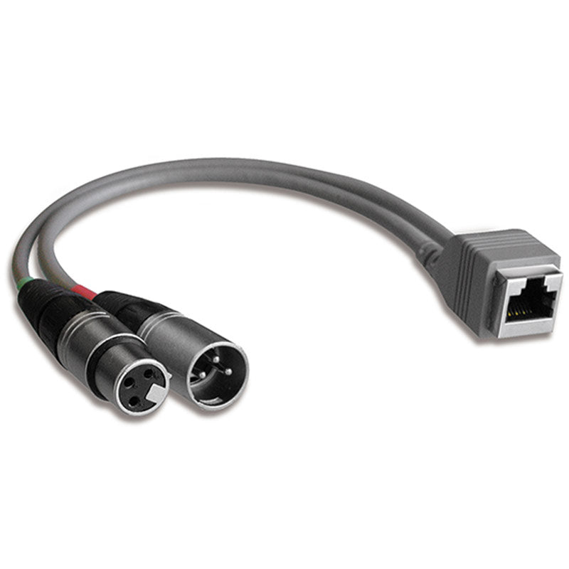StudioHub ADAPT-XLRMF Dual XLR (Female) / XLR (Male) to RJ-45 (Female) 8" Adapter