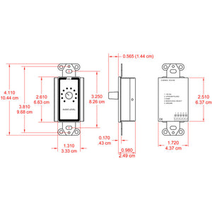 RDL D-RCX10R Remote Volume Control for RCX-5C (White) - Custom Engraving Option