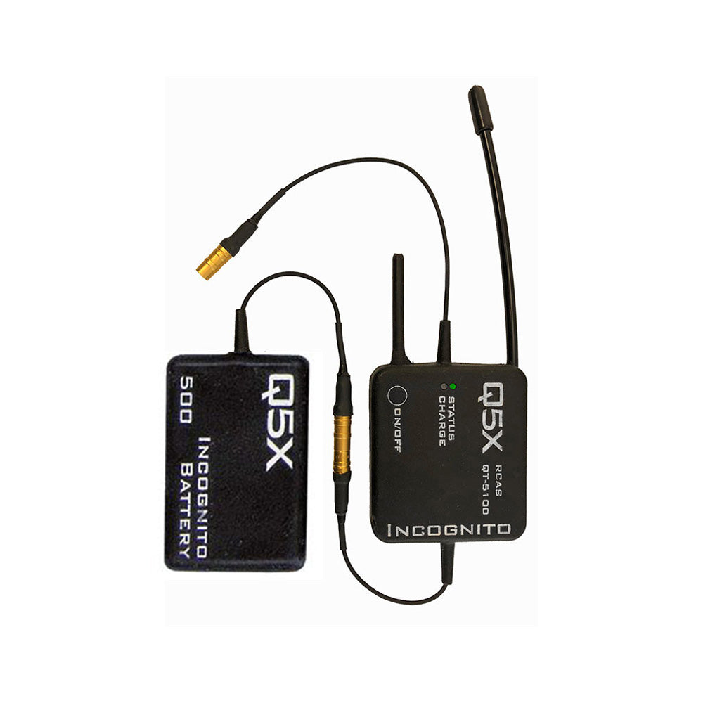 Q5x QT-5100 Incognito - Ultra-Compact Wireless Transmitter with 500mAh Battery (470 - 540 MHz)