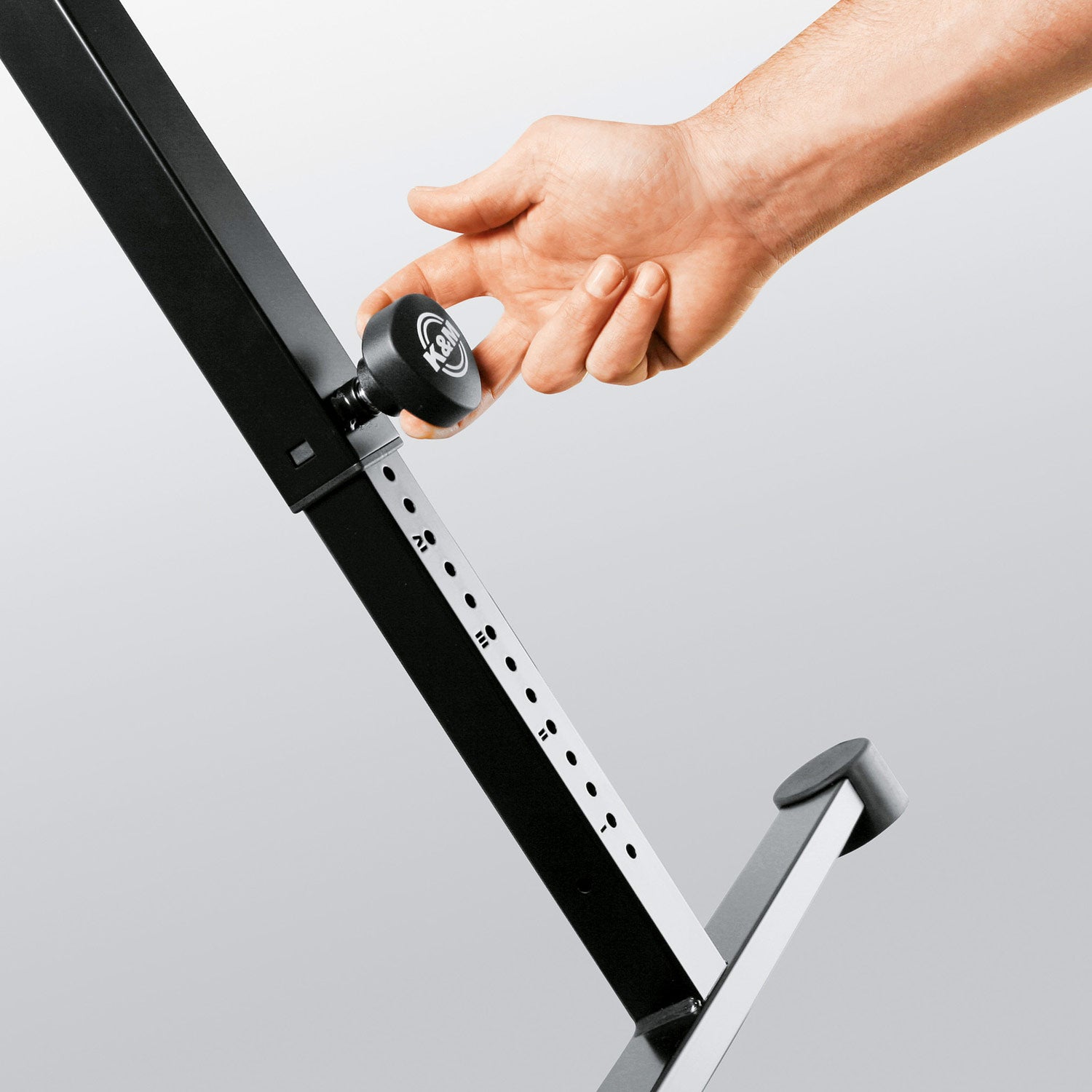 K + M 18810 Table-Style Keyboard or Mixer Stand (Black)