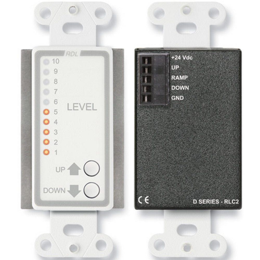 RDL D-RLC2 Remote Level Control with Ramp (White) - Custom Engraving Option