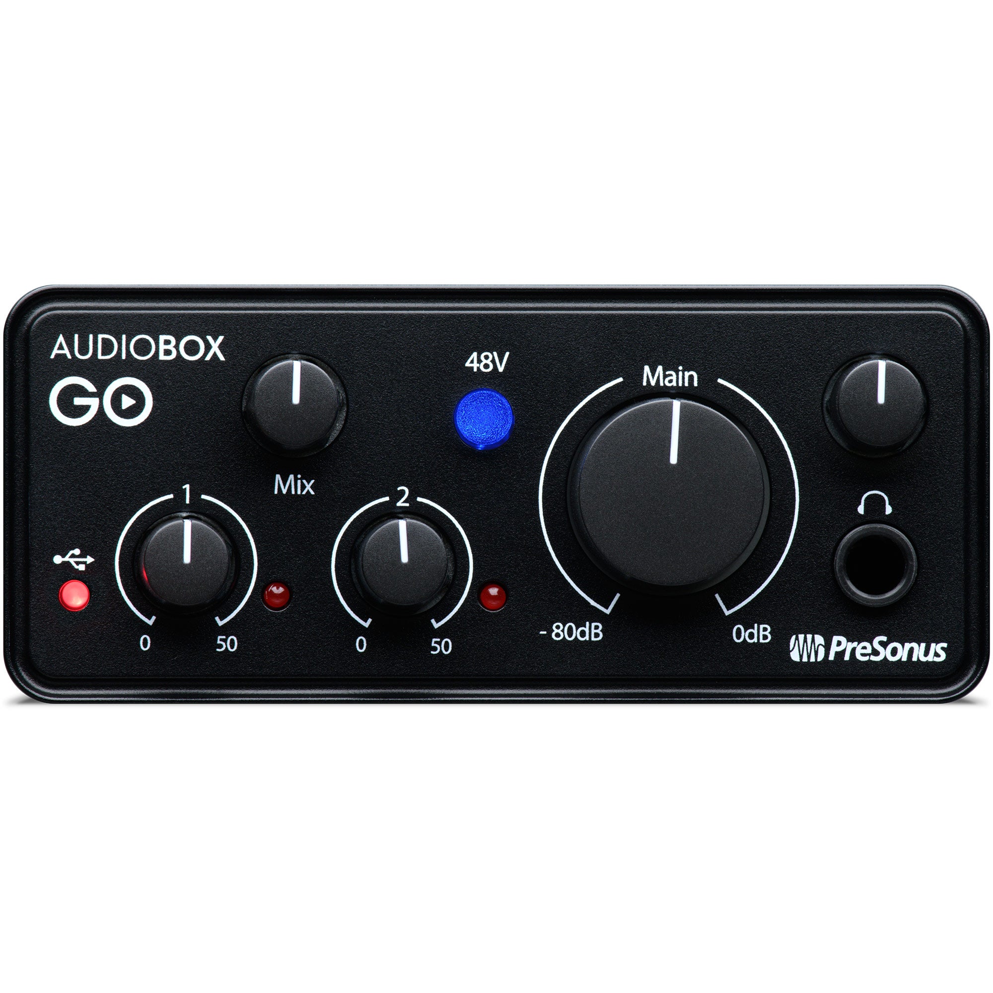 PreSonus AudioBox GO - Ultra-Compact Mobile 2x2 USB Audio Interface