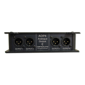 Glensound AoIP4O - 4-Channel Dante/AES67 to Analog Output Interface