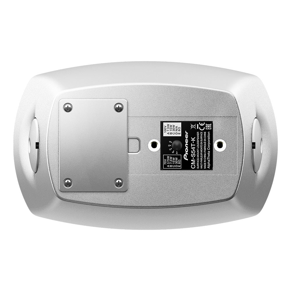 Pioneer CM-S54T - Two-Way 4-Inch Install Loudspeaker (White / Pair)