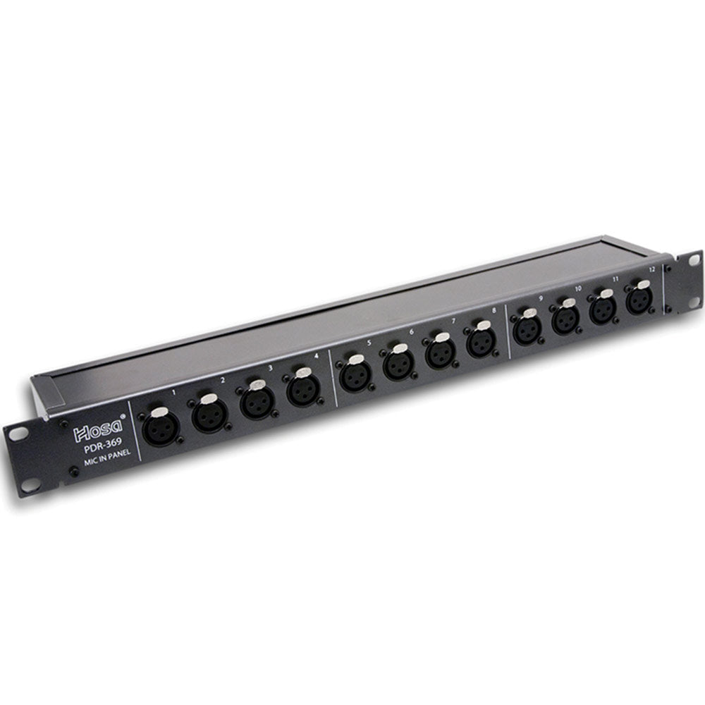 Hosa PDR-369 12-Channel Balanced XLR Patch Bay