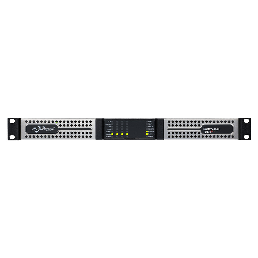 Powersoft Quattrocanali 2404 DSP Plus - Four-Channel Install Power Amplifier with DSP and AES67
