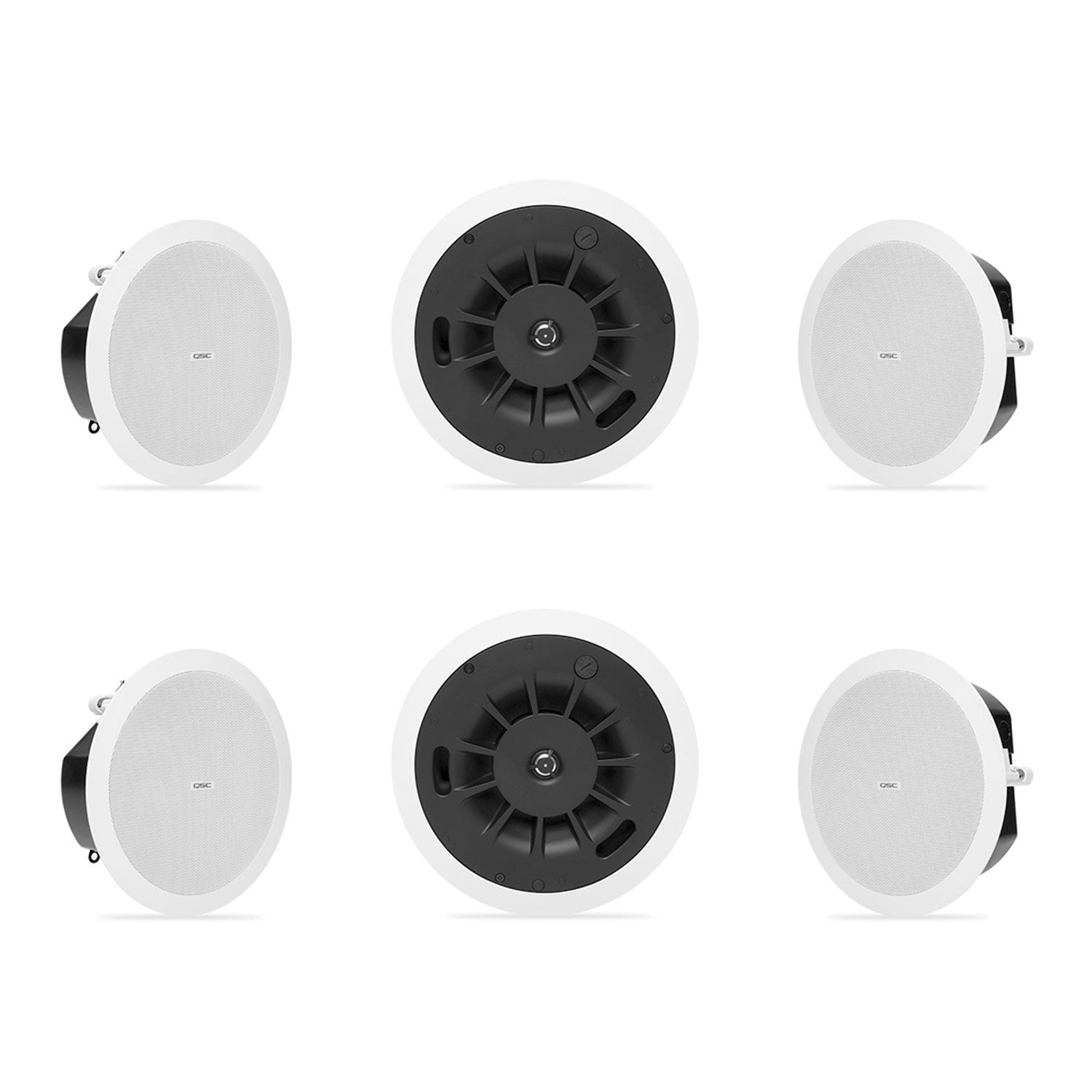 QSC AD-C4T-LP AcousticDesign 2-Way Low Profile Ceiling Loudspeaker (White)