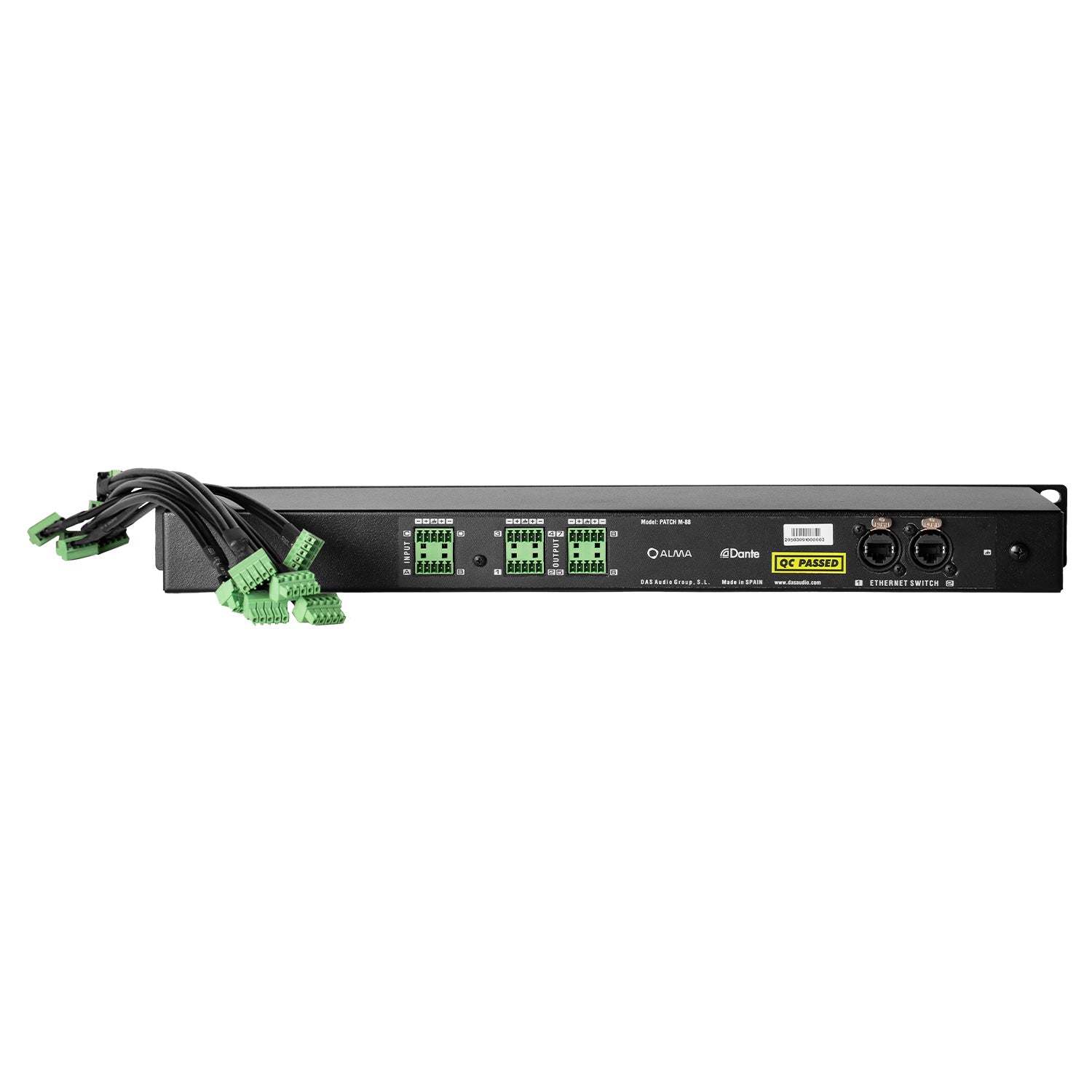 DAS PATCH-M88 - 8-Input 8-Output Patch Panel for INTEGRAL System with Dante