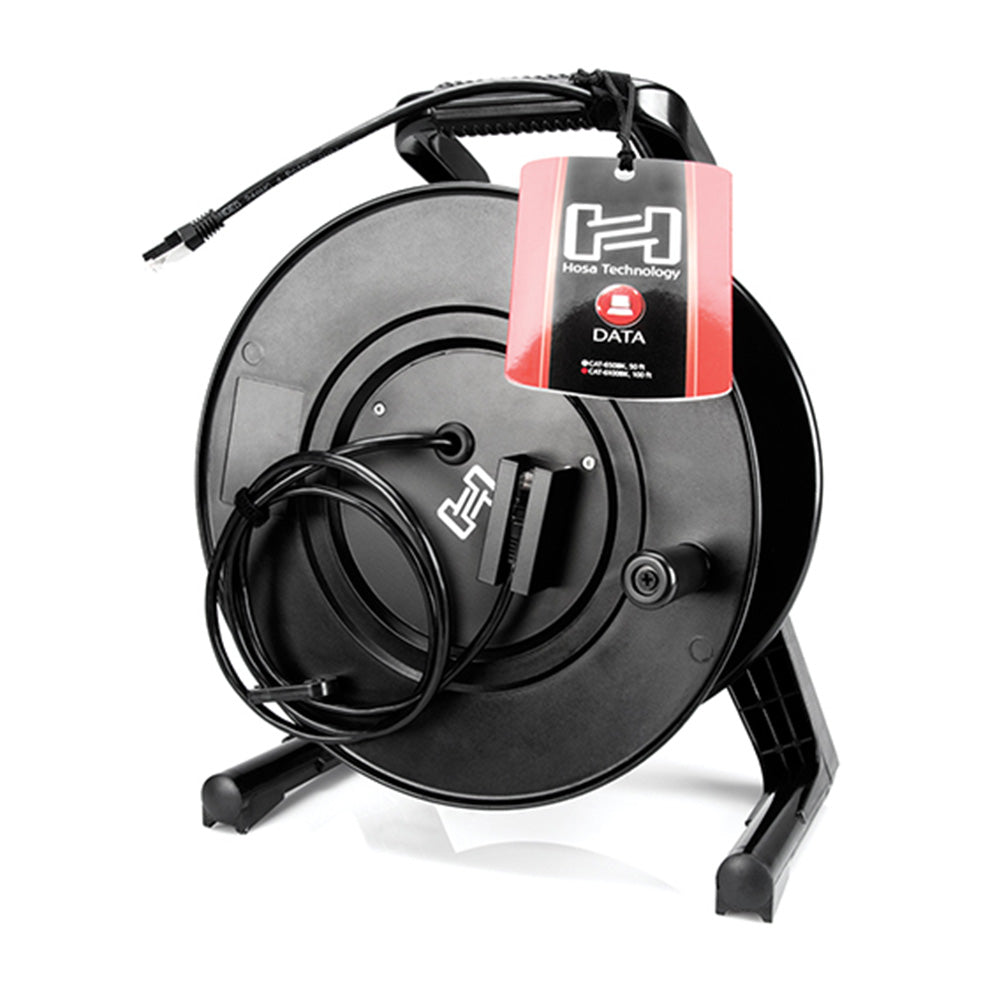 Hosa CAT-6100BK Cat 6 Cable, 8P8C to Same, 100 Feet On a Crank