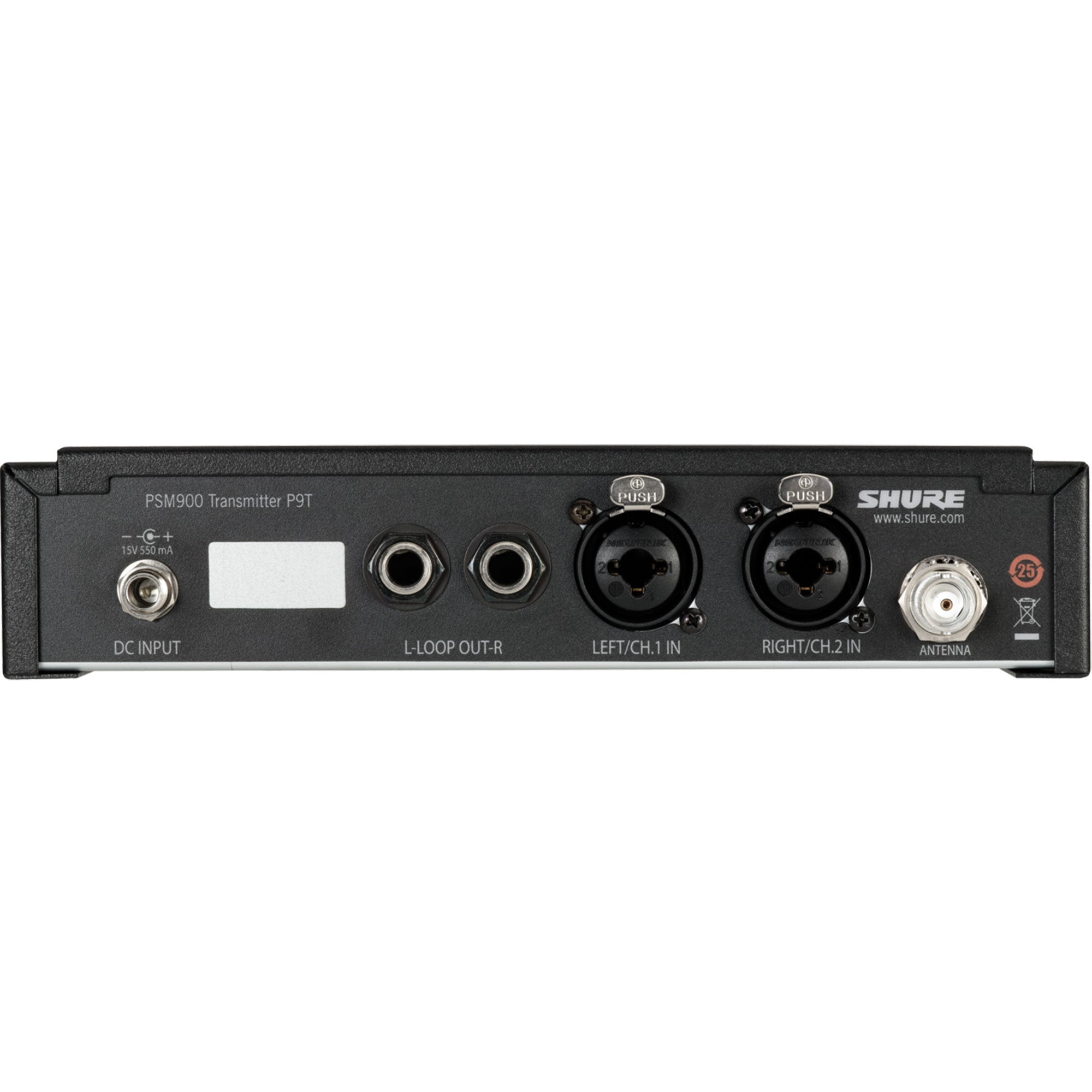 Shure P9T Wireless Transmitter for PSM900 Systems (H21 Band / 542-578 MHz)