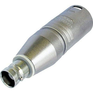 Neutrik NA2MBNC 3 Pin Male XLR to BNC Adapter