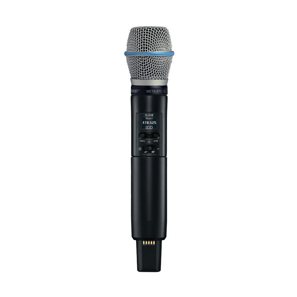 Shure SLXD2/B87C Handheld Digital Wireless Transmitter with Beta 87C (G58 Band / 470-514 MHz)