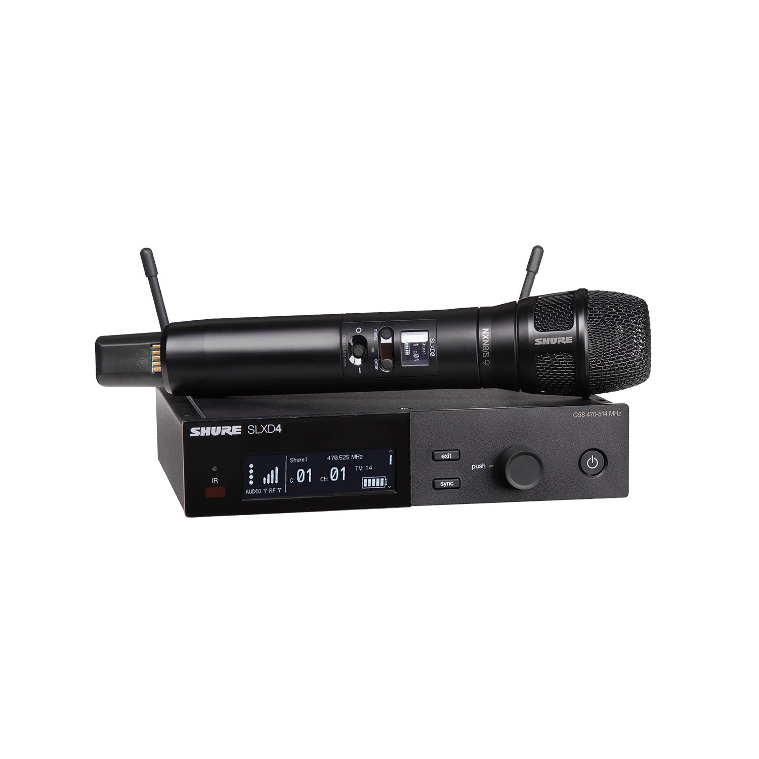 Shure SLXD24/N8SB - Handheld Wireless System with N8 (J52 Band / 558-616 MHz)