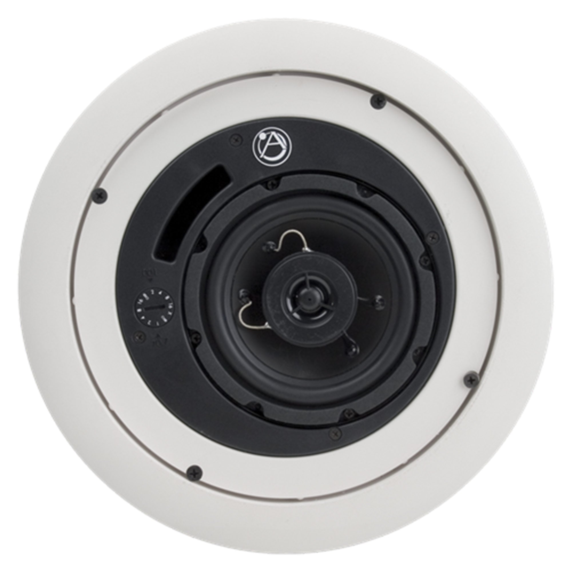 AtlasIED FAP42TC-UL2043 - 4-Inch Shallow Can Plenum Ceiling Loudspeaker (White)