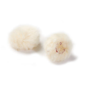 DPA Microphones AIR1-OFFWHITE-S - AIR1 Universal Miniature Fur Windscreen (Off White / Small / Pair)