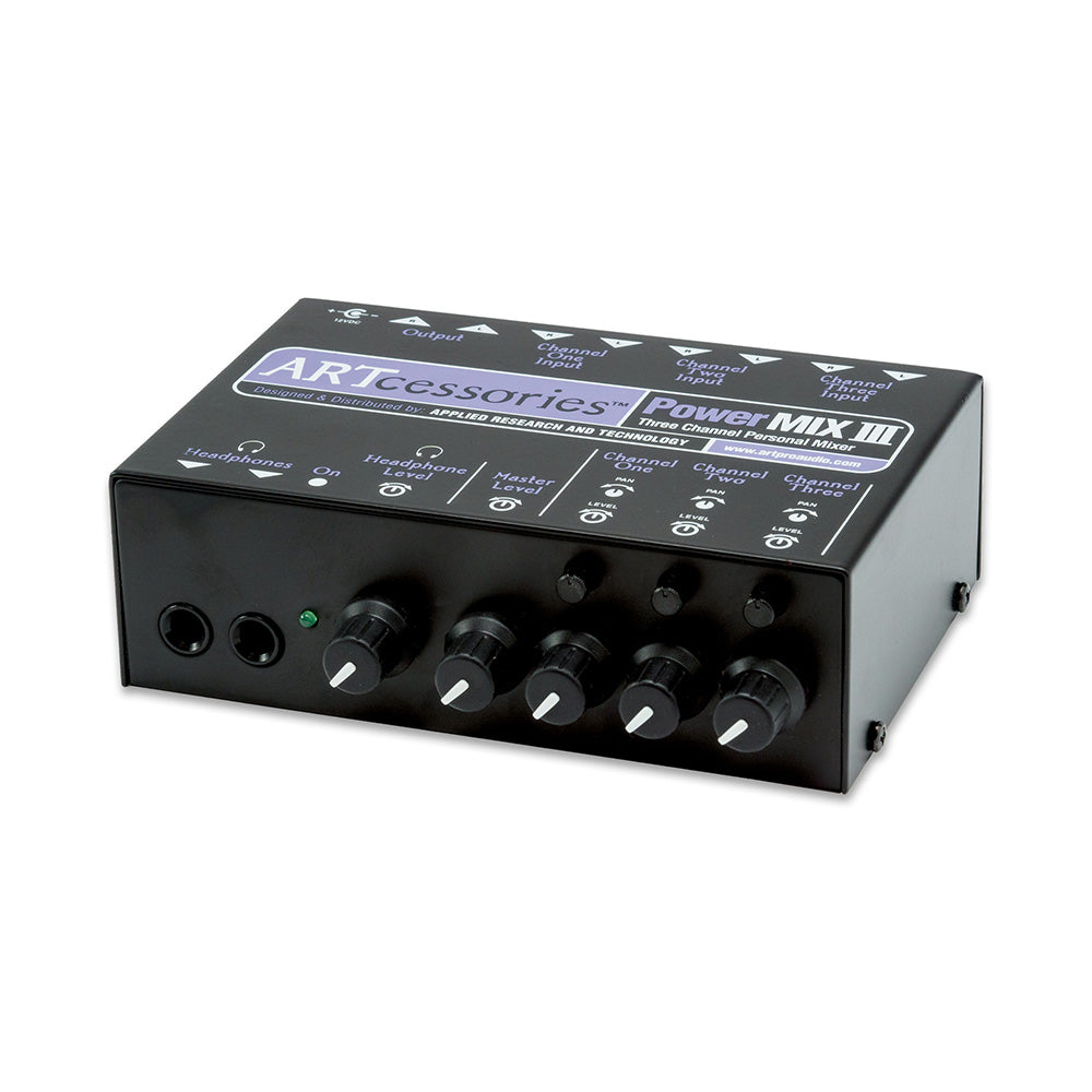 ART PowerMix III - Three-Channel Personal Mixer