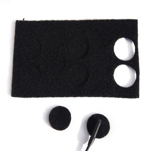 Rycote 75447 Undercovers Fabric Lavalier Covers With Stickies (Set Of 30) - Black