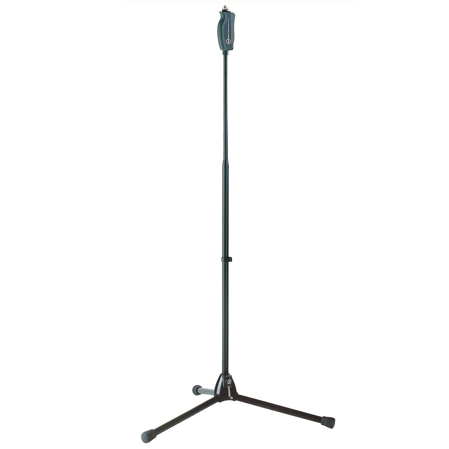 K + M 25680 One Hand Grip Microphone Stand (Black)