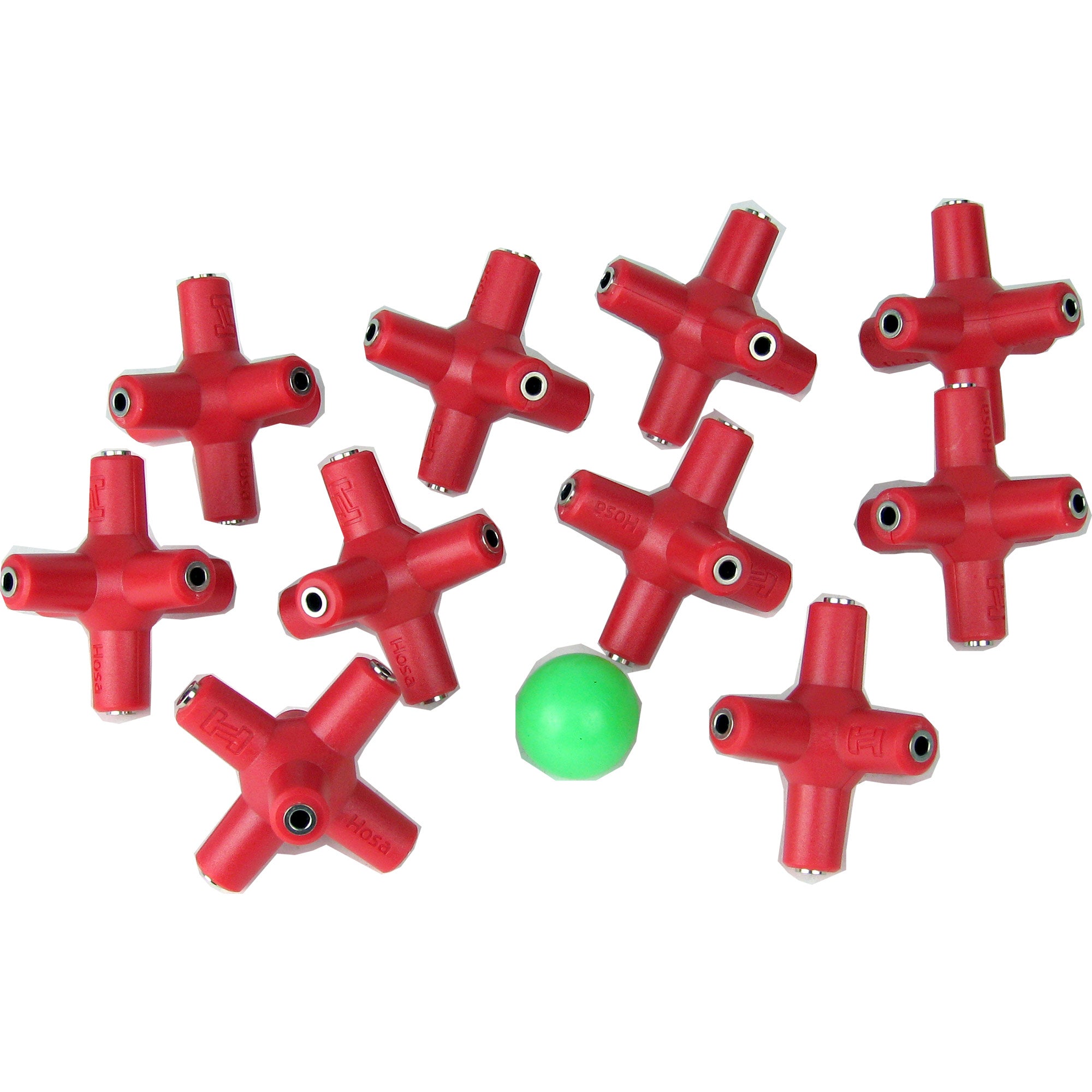 Hosa GMM-105-PAK - Knucklebones 1-to-5 Signal Splitter (10 Pack)