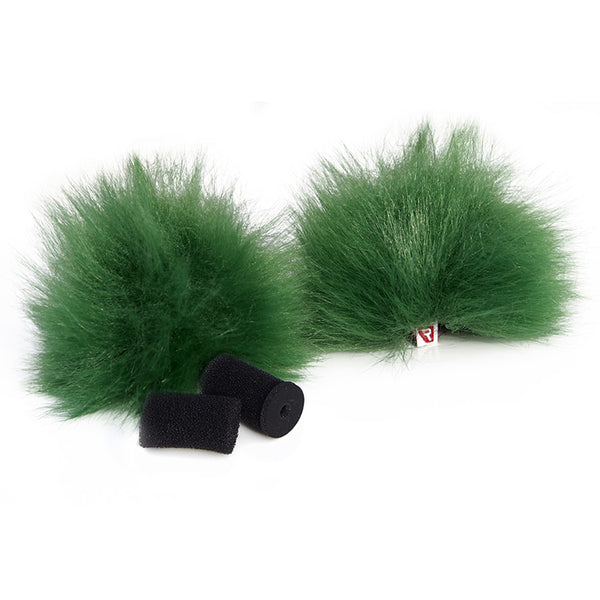 Rycote 75223 Lavalier Windjammer (Pair) - Green