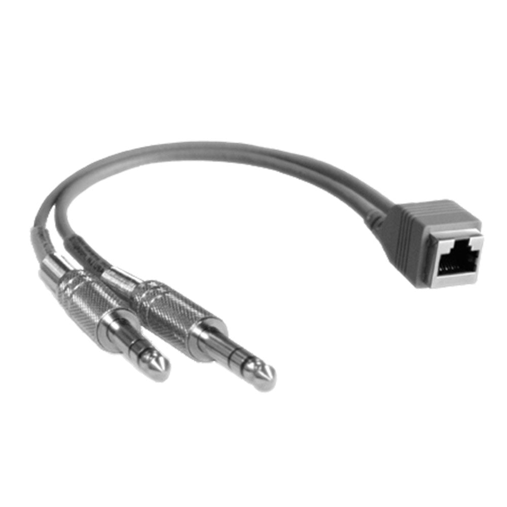 StudioHub ADAPT-TRSM Dual TRS (Male) to RJ-45 (Female) 8" Adapter