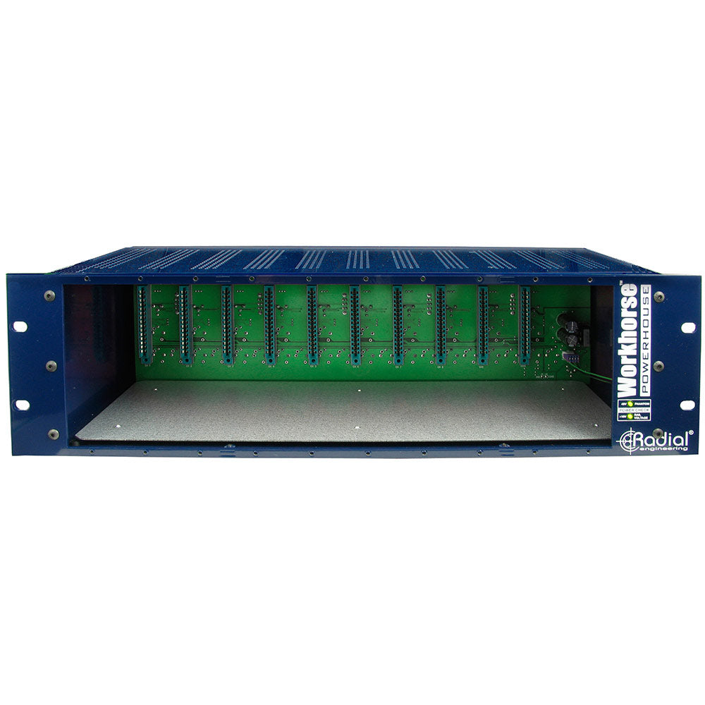 Radial Engineering Workhorse Powerhouse 10 Space 500 Series Chassis