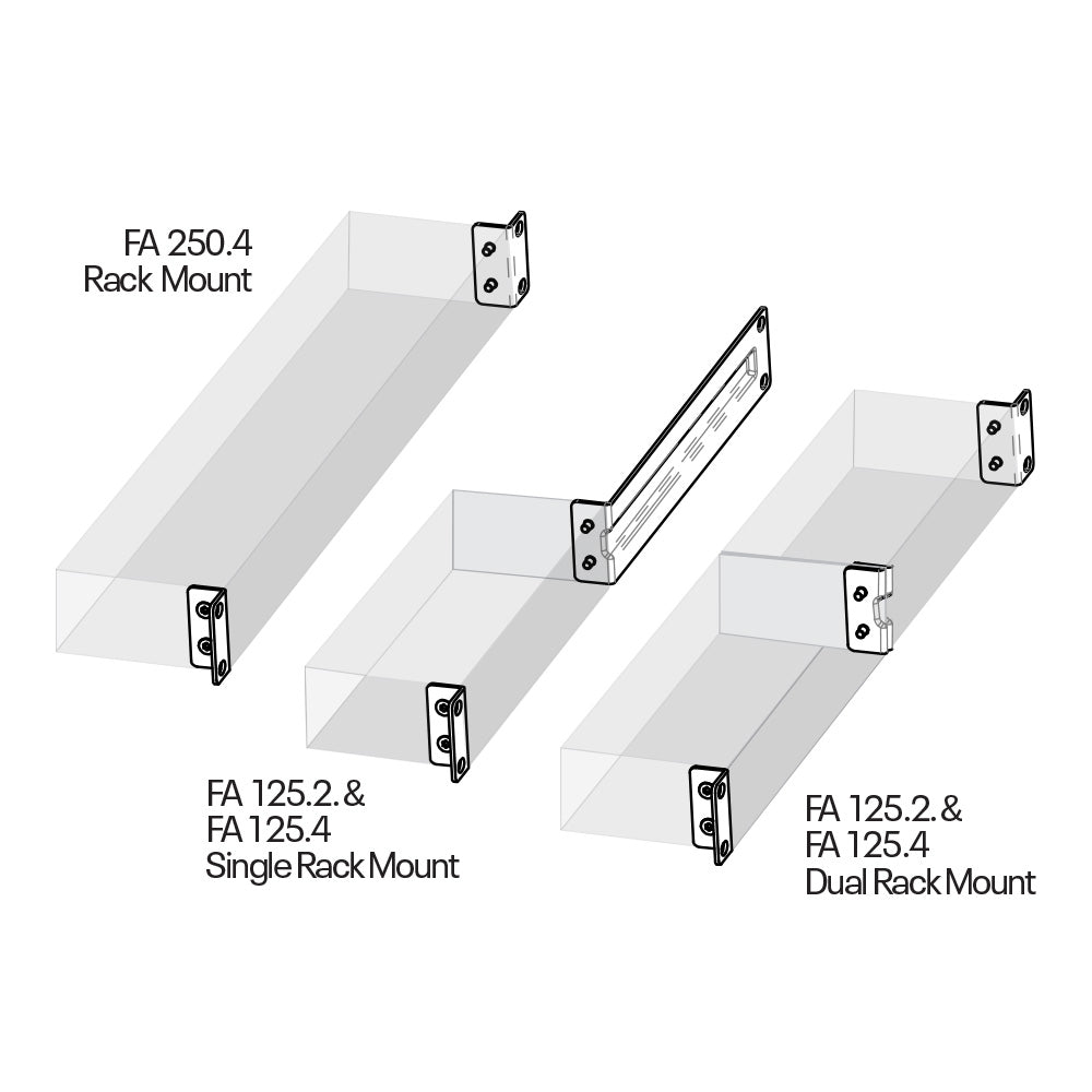 Ashly FA1.2RM - Rack Mount Kit for FA Series Amplifiers